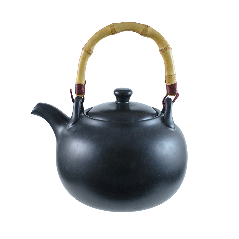 唐鈺 ATB21160茶壺(黑)竹柄