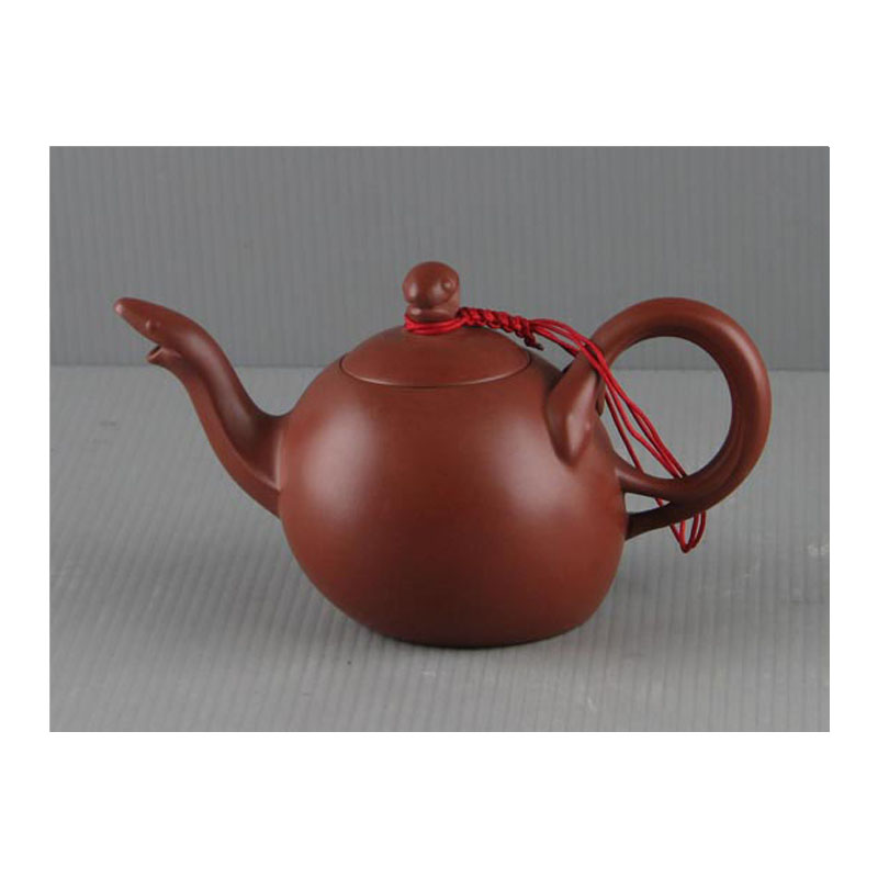 善奇 老人茶壺 蛇(小龍) 紅