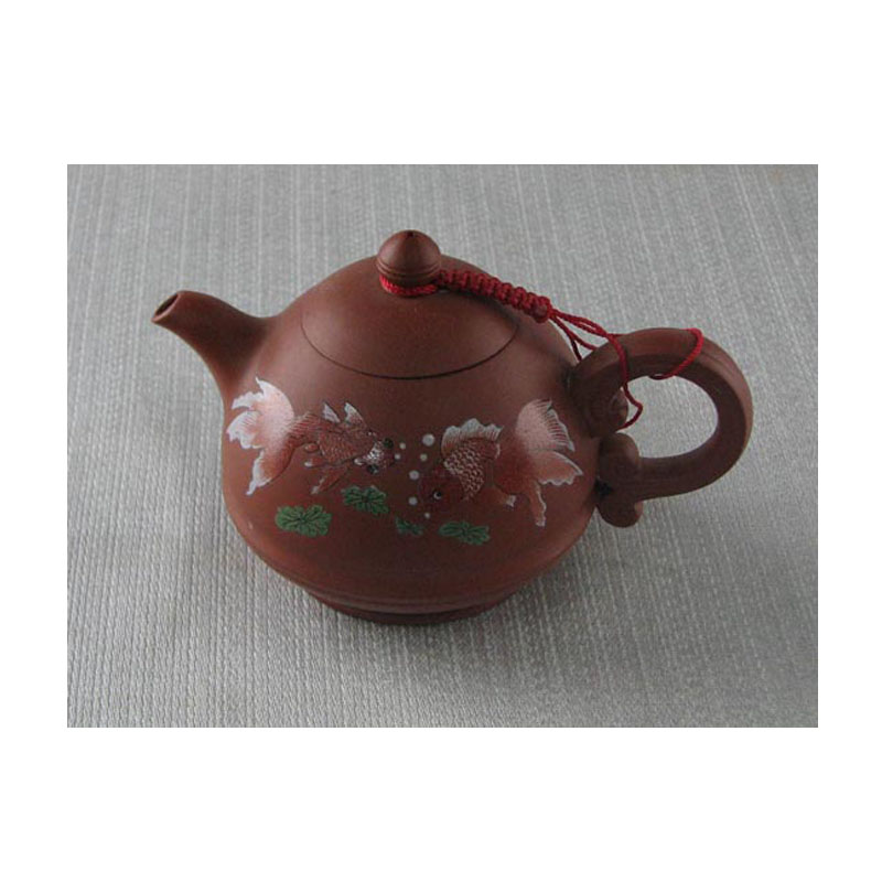 村 喜相逢小茶壺 (紅)
