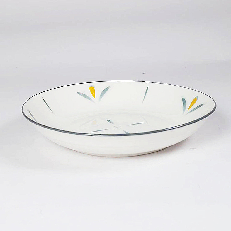 7吋湯盤 墨染秋實 17.9*3.5cm