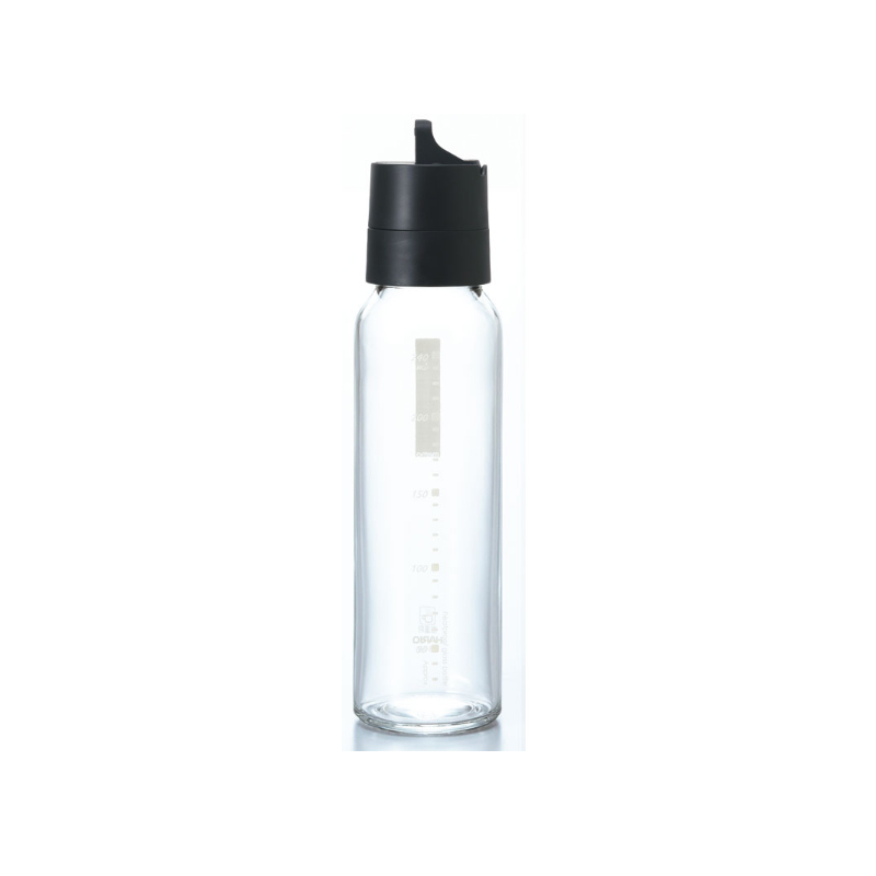 Hario 簡約按壓式調味罐-黑-240ml