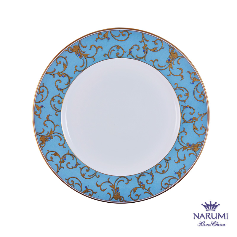 NARUMI 蔦唐草系列-秀盤 27CM-藍