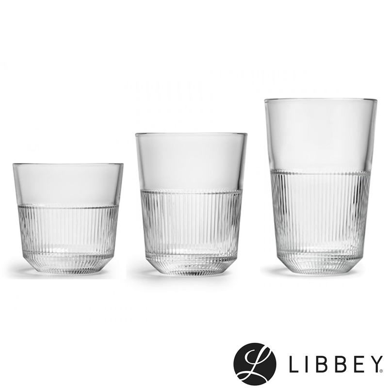 Libbey RAYO可疊線條冷飲杯 360ml
