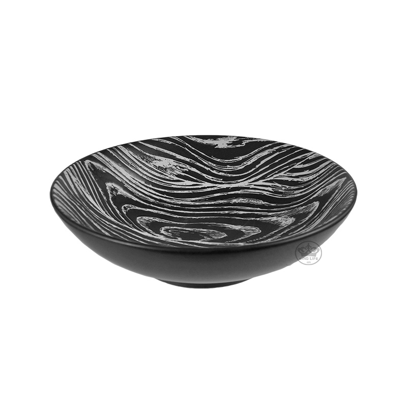 黑色木紋湯碗9.25"(235*H65mm)