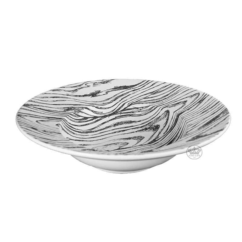白色木紋草帽盤11.25"(285*H70mm)