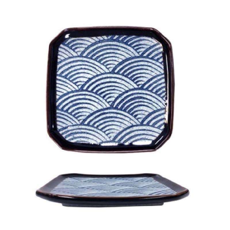 清海波味具正方托盤 15.5*H1.8cm