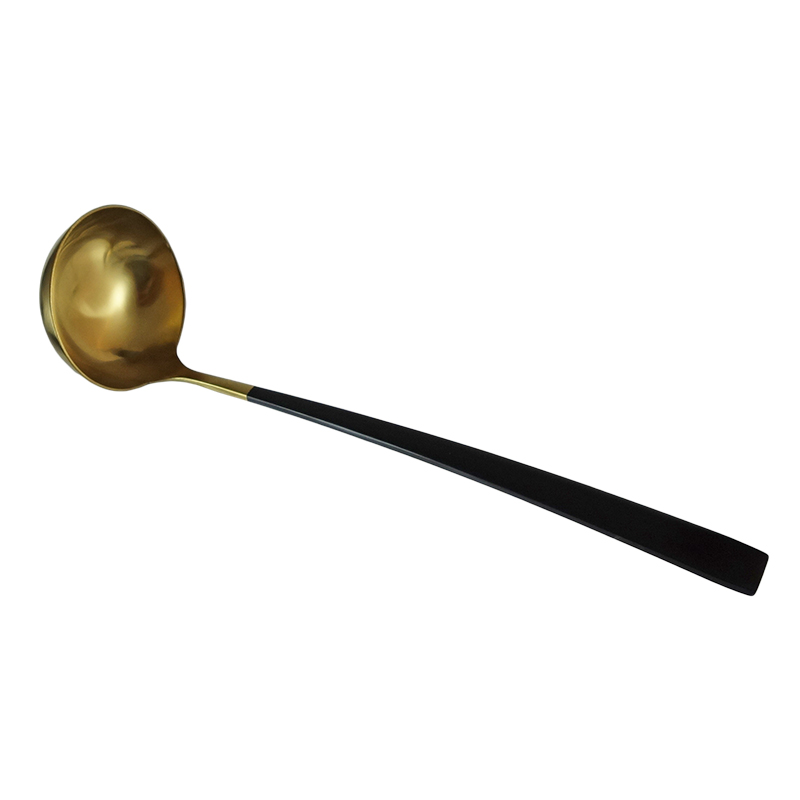 馬特黑金火鍋湯杓(65*260mm)