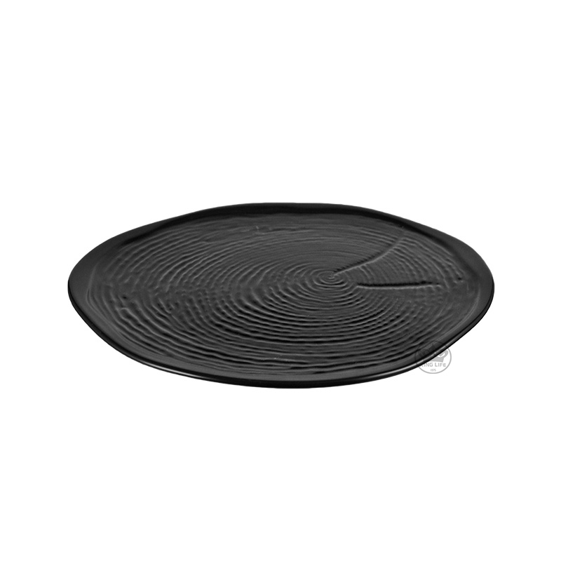 黑色樹紋餐盤11.5"(290*H20mm)