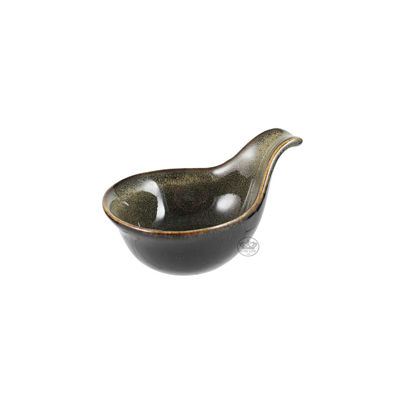 窯變釉立體醬碟 118*H60mm(杏色 棕色 紅色)