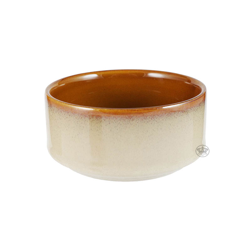 窯變釉直口湯盅 105*H50mm(杏色 棕色 紅色)