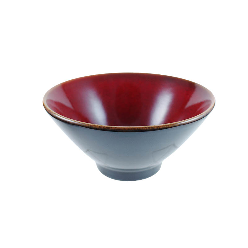 窯變釉斗笠碗6"