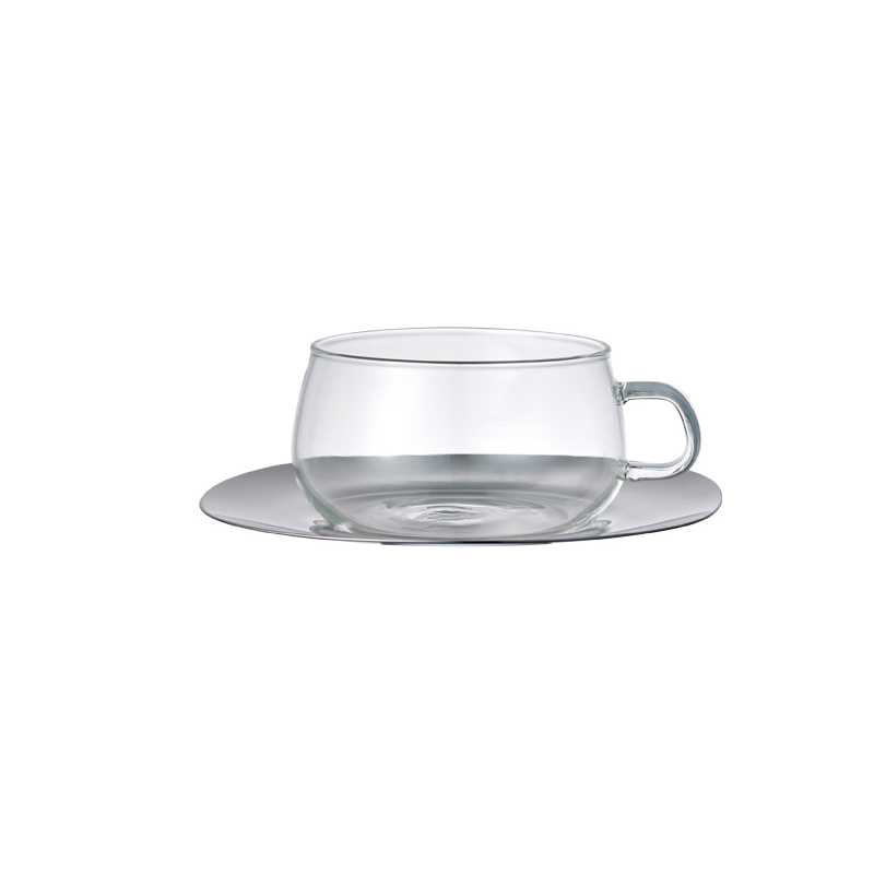 UNITEA 玻璃杯盤組 230ml