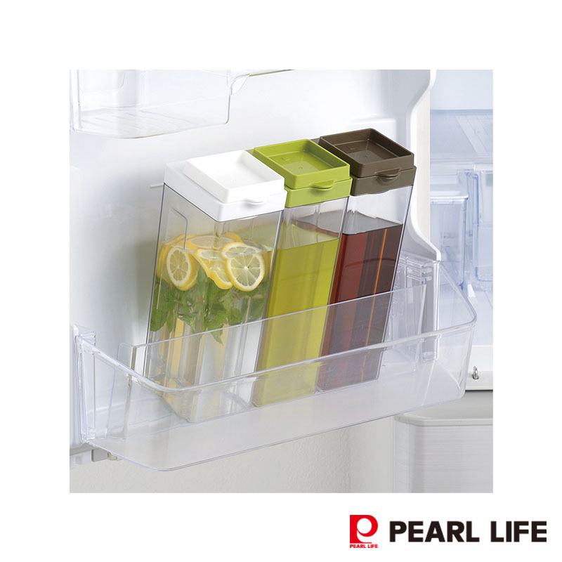 日本Pearl Life可橫放冷水壺&冰箱側門1.8L(白蓋)