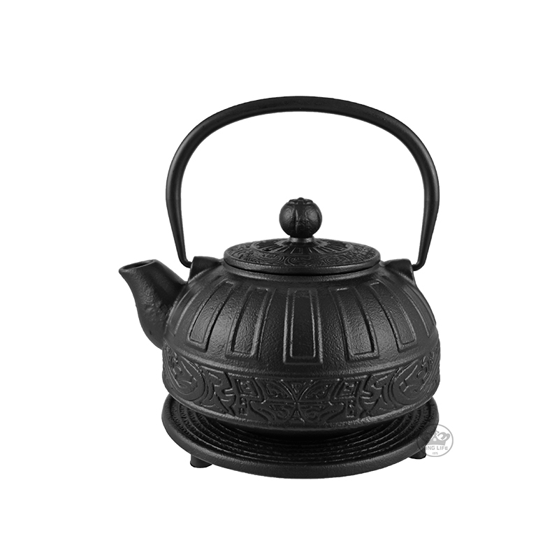 南部鐵壺附墊 0.8L (黑色)-昭