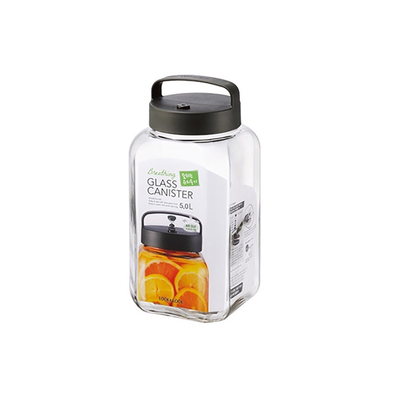 LLG554單向排氣閥玻璃密封罐5L