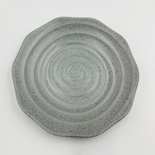 沙礫 陶面梅花盤(大) 256*35mm