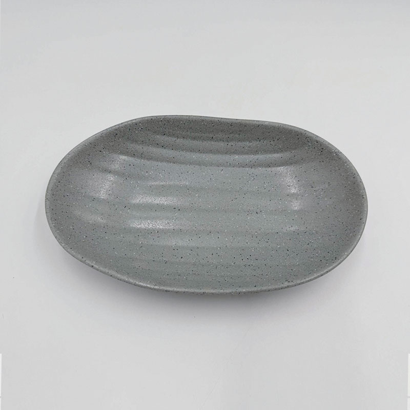 沙礫 7.5"陶面橢圓盤 185*116*30mm