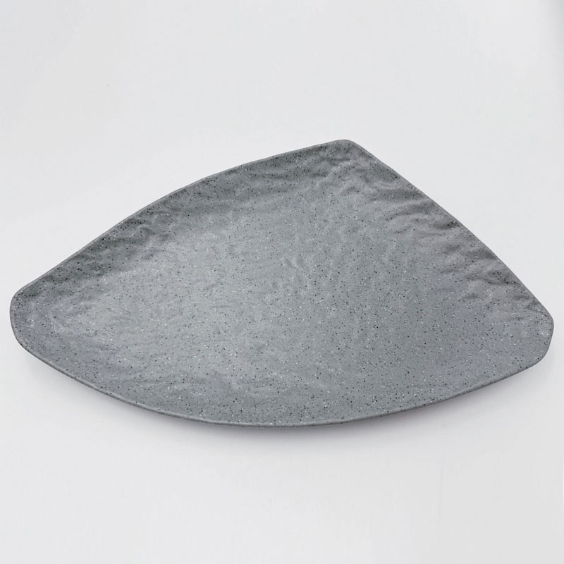 沙礫 陶面晶點三角盤 400*235*40mm
