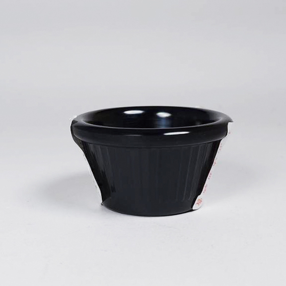 3.3"線條沾醬杯 黑 85*45mm