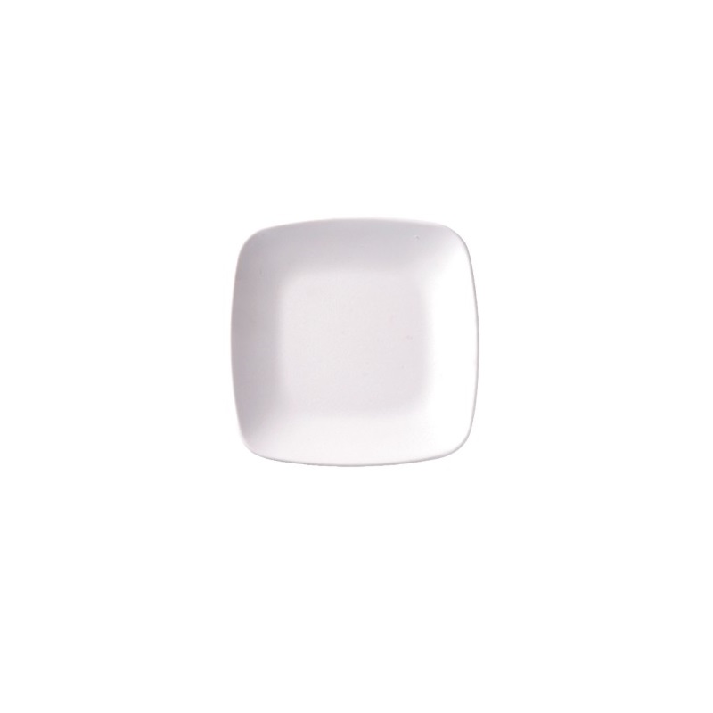 陶面方皿  白 14.3*14.3*1.7cm