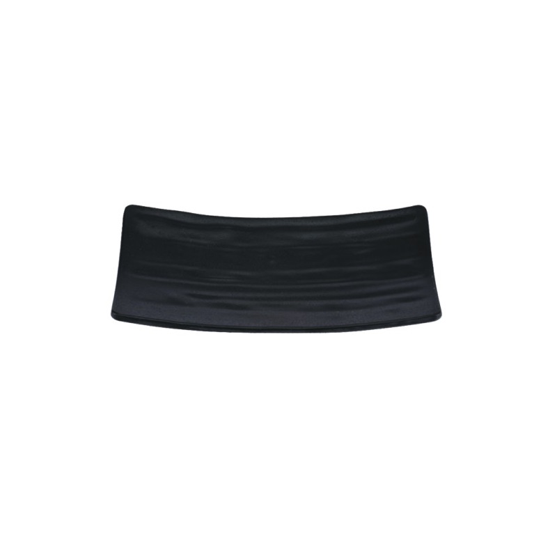 陶面長方燒物盤 黑 22*12.3*2.7cm