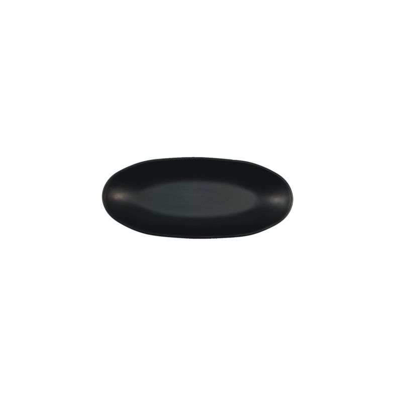 陶面長型盤 黑 32.5*14*3.9cm