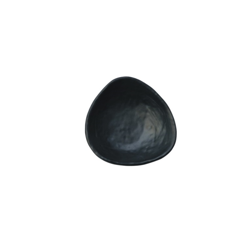 陶面不規則碗 黑 13*4.4cm