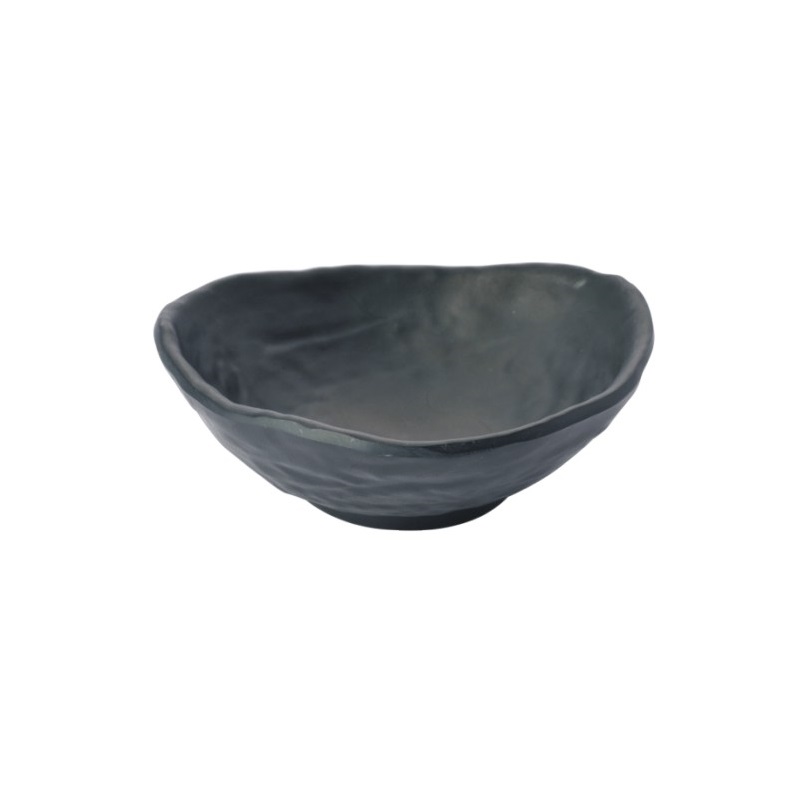 陶面不規則碗 黑 13*4.4cm