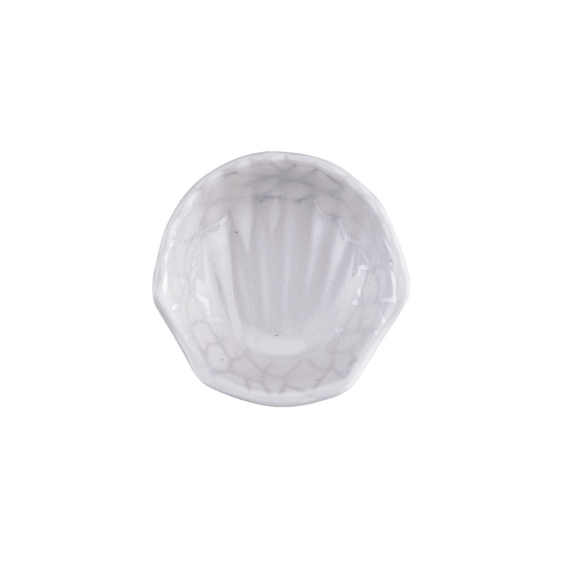 銀彩 貝殼雕刻碟 8.8*3cm