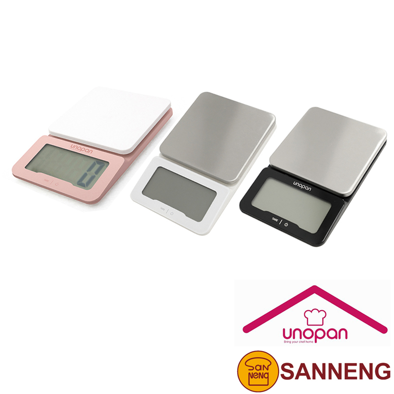 廚房電子秤-承重3kg(玫瑰金/黑/白)