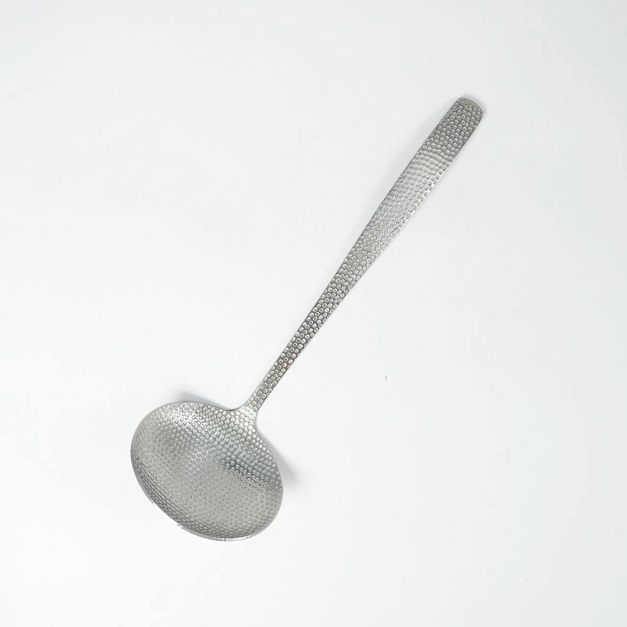 不鏽鋼錘紋火鍋匙 22*6.5cm