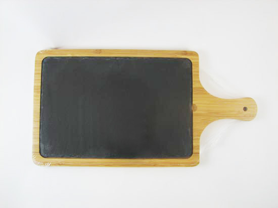 石板竹PIZZA板-長方36.5*20*1.5cm