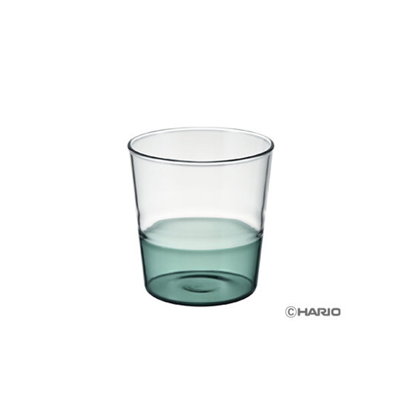 Hario 半影透光玻璃杯(橄欖綠)-360ml